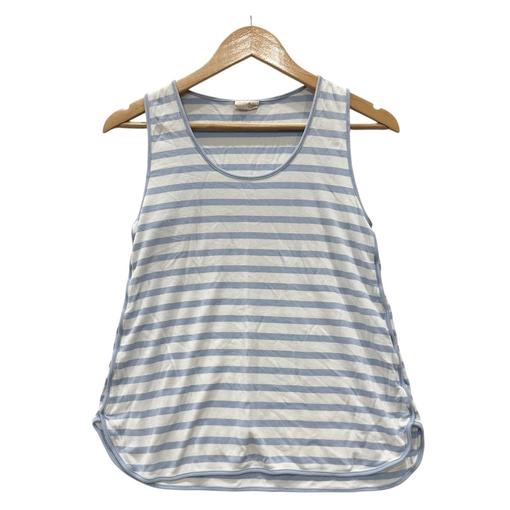 Lake Pajamas Blue White Striped Pima Cotton Tank Top Sleeveless XS Sleeptop